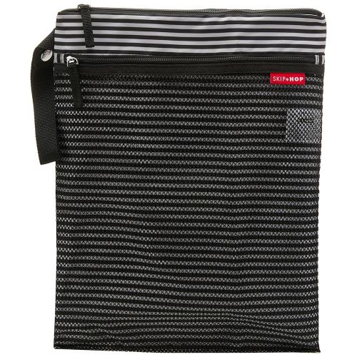 Skip Hop Wet Dry Bag, Grab & Go, Black & White Stripe