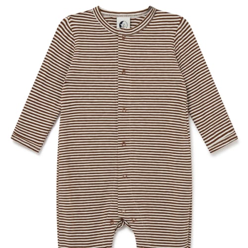 BABY SLEEPSUIT | CHOCOLATE