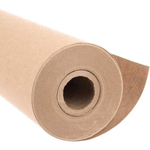 Eco Kraft Wrapping Paper Roll (Jumbo) | Biodegradable Recycled Material | Made in the USA | Multi-use: Natural Wrapping Paper, Table Runner, Moving, Packing & Shipping | 30” x 1200” (100ft)