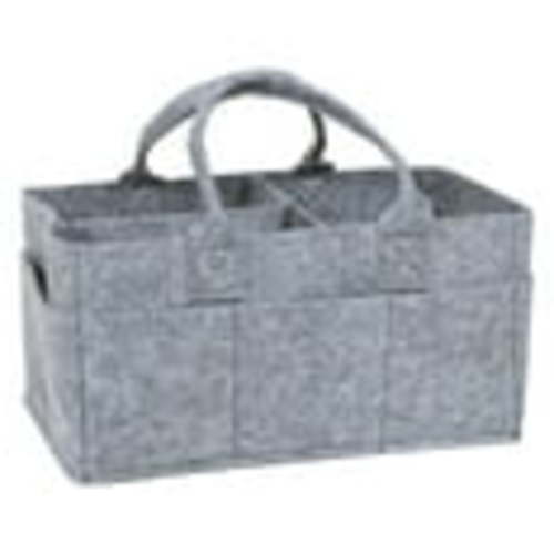 Sammy & Lou Felt Baby Nursery Diaper Storage Caddy, Gray