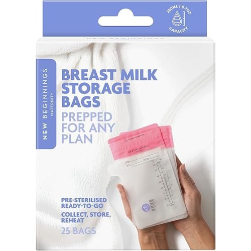 New Beginnings Breast Milk Storage Bags (25 Pieces)