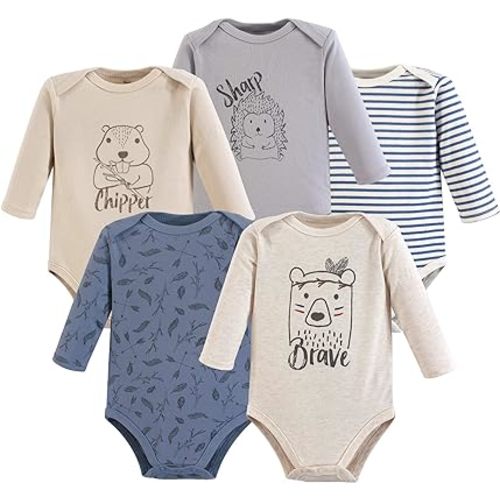 Yoga Sprout Cotton Bodysuit, 5 Pack