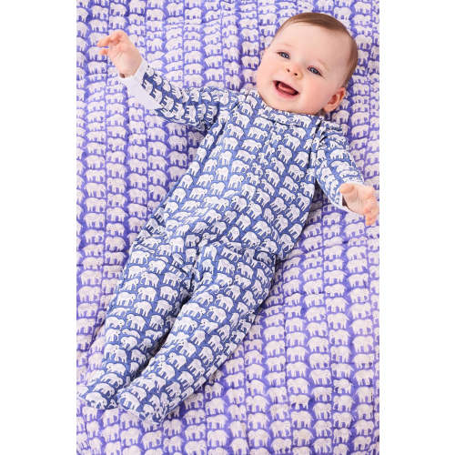 Infant Hathi Zipper Footie