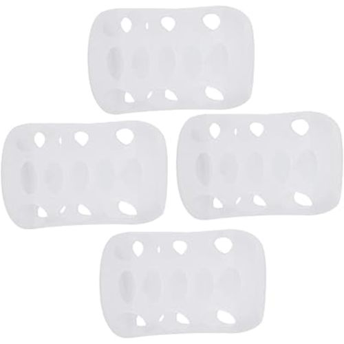 TOYANDONA 8 Pcs Milk Bottle Sleeves Pigeon Supplies Silicone Bottle Cover Feeding Glass Covers Glass Bottle Sleeves Nursery Bottle Cover Feeding Bottle Baby White Anti-Fall Cover