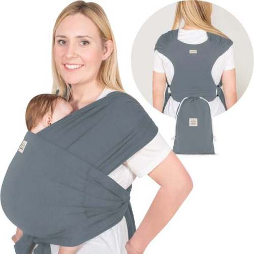 Baby's D-Lite Wrap Carrier, Midnight Gray - KeaBabies Carriers | Maisonette