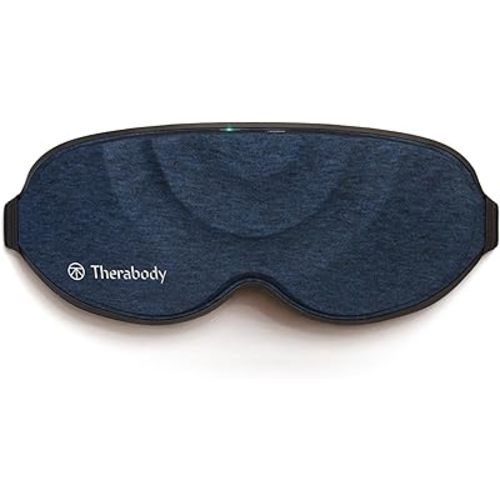 TheraGun Therabody Sleep Mask Ultra-Comfortable, 100% Blackout Sleep Eye Mask with Gentle Eye Massager Vibration for Stress Relief, Headache Relief & Self Care - Facial Massager for Women & Men