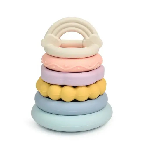 Little Rawr Silicone Stacking Teether Beads | Baby Bunting AU
