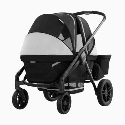 Evenflo Pivot Xplore Dreamz All-Terrain Stroller Wagon with Bassinet Insert - Jetsetter Black