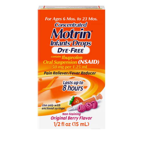Infants' Motrin Liquid Ibuprofen Medicine Drops, Berry, 0.5 fl. oz HSA/FSA Eligible