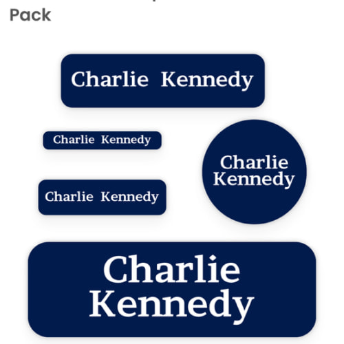 One Color Waterprof Labels Pack