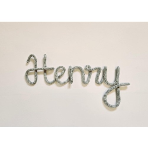 Knit Wire Name, Knit Wire Words, Custom Wool Wire Signs, Knitted Wire Quotes, Personalized Knit Wire Name Signs