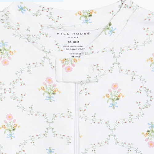 The Footie Pajama - Pastel Trellis