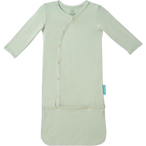 Supersoft Baby Sleeper Gowns, Premium Bamboo Viscose Infant Nightgown Sleepers Preemie Newborn Snap Bundler