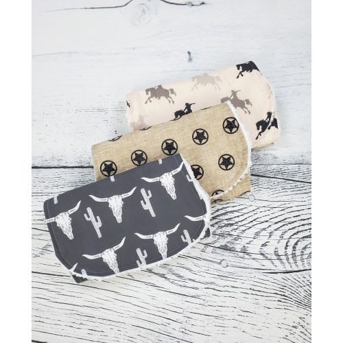 Cowboy Burp Cloths - Longhorn Baby Gift - Cowboy Baby Gift - Western Baby Gift - Burp Cloths - Western Burp Cloths - Horse Burp Cloth