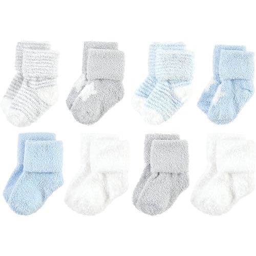 Hudson Baby Baby Girls' Cotton Rich Newborn and Terry Socks
