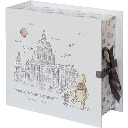 Happy Homewares Christopher Robin Keepsake Box Bear of Very Big Heart Pooh and Piglet in London - Newborn Baby Memento Box - Officially Licensed