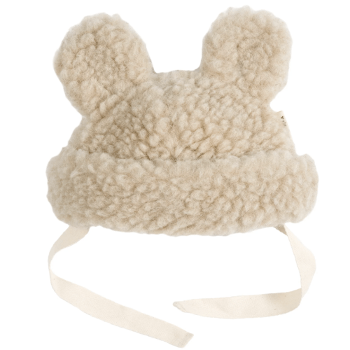 BINIBAMBA Peanut Teddy Hat: Small 0-6M