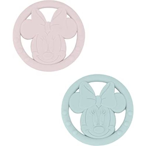 Cudlie Disney Silicone Teether Toy Set for Infants, Food Grade and BPA Free Teethers for Babies 6-12 Months, 2-Pack Teether Toys for Newborns