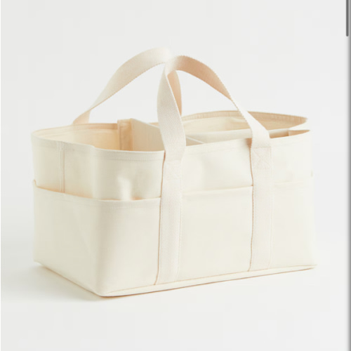 COTTON CANVAS CHANGING BAG