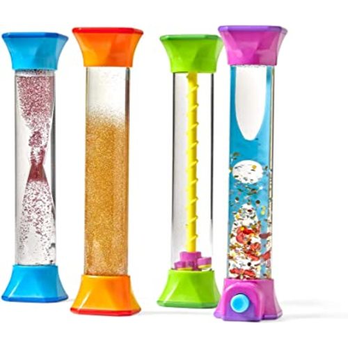 Sensory Fidget Tubes, Calming Toys for Kids,(Set of 4)