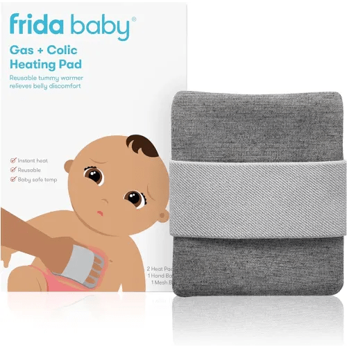 Frida Baby Gas + Colic Heating Pad for Natural Belly Relief | Gentle Heat to Relax + Soothe Bellies | Instant Tummy Warmer | Soothe Colic Discomfort