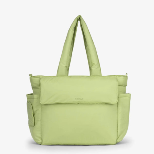 Diaper Tote Bag with Laptop Sleeve - LIME COLOR