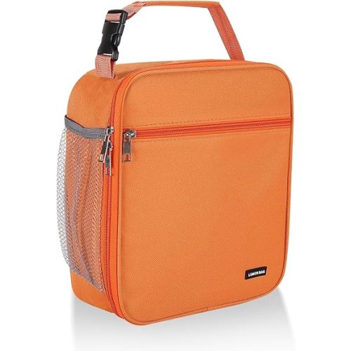 Lunch box Lunch bag for men women Insulated Lunchbox Lunch bags for Work Picnic Travel (Orange)