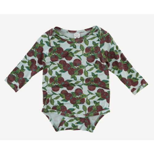 apple branch bamboo body suit