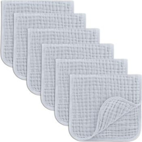 Muslin Burp Cloths - Pack of 6