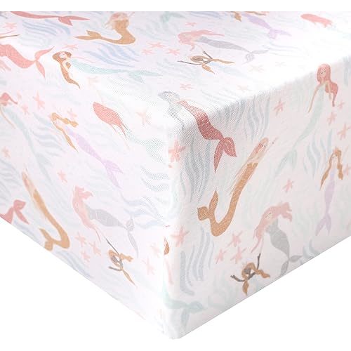 Premium Fitted Knit Crib Sheet/Toddler Sheet Coral by Copper Pearl