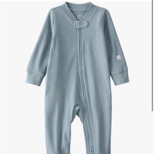 little planet by carter's unisex-baby Sleep and Play made with Organic Cotton, Light Blue, NB