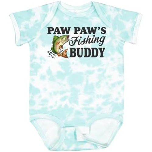 inktastic Paw Paw's Fishing Buddy Baby Bodysuit