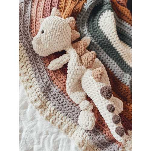 Bohasaurus crochet dinosaur snuggler, dinosaur lovey, first birthday gift, baby gift, toddler boy gift, dinosaur room decor, lovey toy