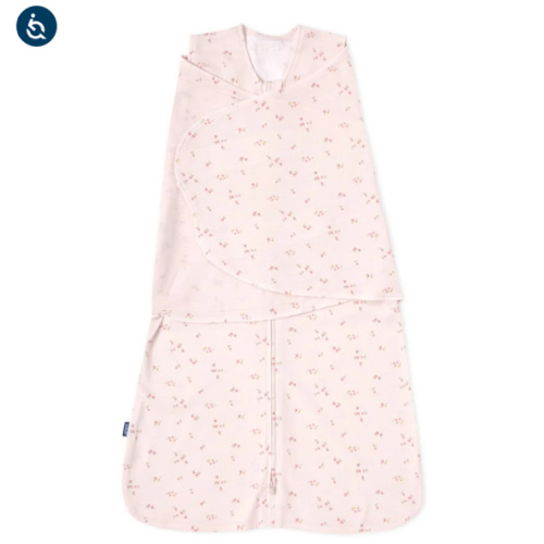 Pink Floral Cotton Swaddle Newborn | HALO