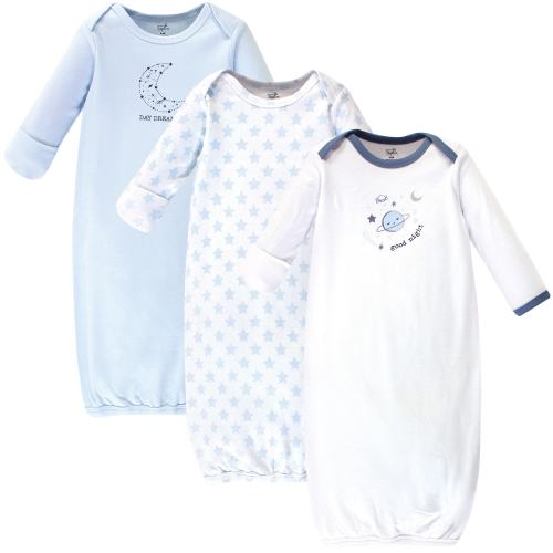 Touched by Nature Infant Boy Organic Cotton Gowns, Constellation