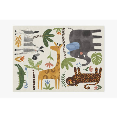 Jungle Safari Multicolor Rug | Ruggable