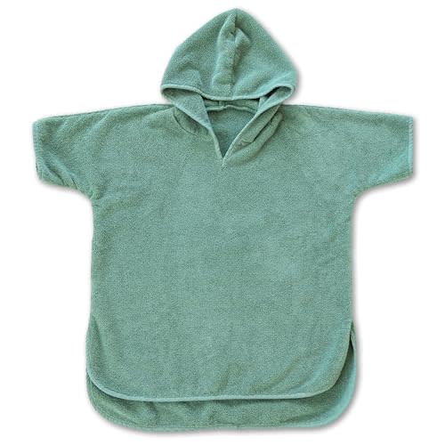Natemia Poncho Towels for Kids - Toddler Towel Poncho, Organic Baby Bath Towel with Hood for Newborn Boys & Girls, Kids Towel Poncho, Hooded Baby Towel, Baby Essentials, Toddler Robe - Made in Turkey