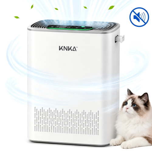 Air Purifier for Home Large Room Up to 1123 ft², H13 HEPA Air Purifier for Home Pets Allergies, Air Quality Monitor, Washable Pre-Filter, Auto & Quiet Sleep Mode for Smoke, Dust, Odor & Pollen