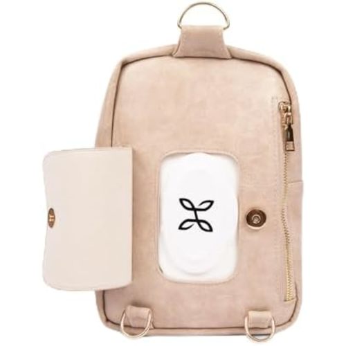 Crossbody Diaper Bag - Instant Baby Wipes Access - Baby Wipes Purse - OLD MINI MAE MODEL