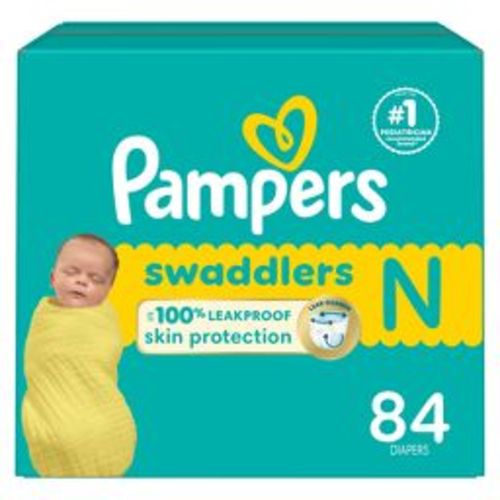 Pampers Swaddlers Sensitive Disposable Diapers - Size 0 - 84ct