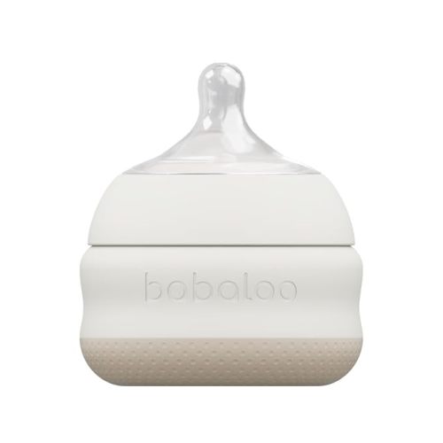 Babaloo Baby-Led Silicone Baby Bottle, Airless, Anti-Colic, 360° Gravity-Free Feeding, Reduces Gas & Spit-Up, 100% Platinum Food-Grade Silicone, 5 oz, 1 Pack - Bleu