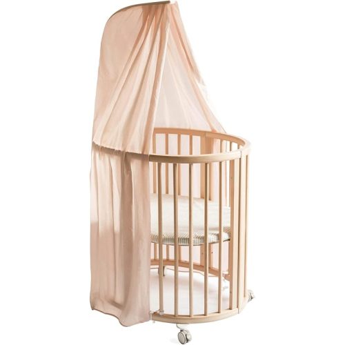 Stokke Sleepi Canopy by Pehr, Blush - Dreamy Crib Canopy for Sleepi Mini & Crib/Bed - Available in Numerous Colors - Oeko-Tex Standard 100
