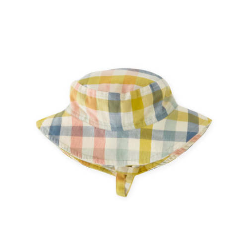 Pehr Checkmate Bucket Hat - Picnic, 0-6mos.
