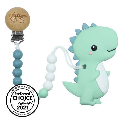 T-REX DINO SILICONE TEETHER