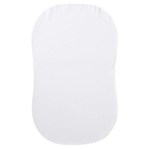 HALO BassiNest Fitted Sheet – 100% Organic Cotton, Soft and Breathable Bassinet Sheet for Babies, 30” x 16” Pre-Shrunk Sheet, White Organic