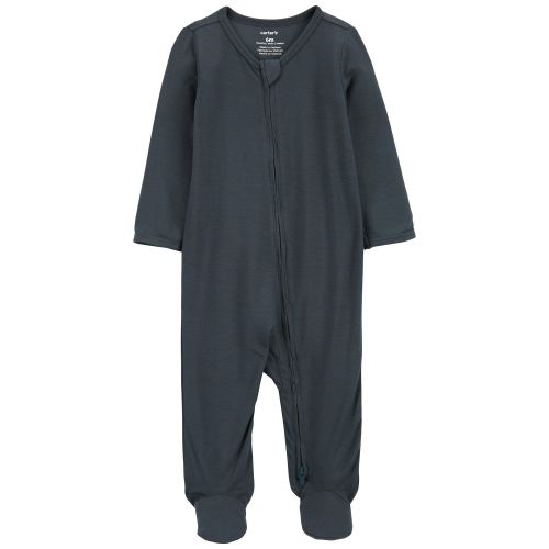 Baby Zip-Up PurelySoft Sleep & Play Pajamas - Size 6 Months