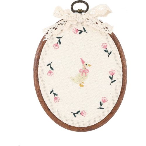 Chunful Felted Embroidered Goose Nursery Wall Decor Cute Wall Art Decorative Artwork for Nursery Themes Bathroom Living Room Classroom Home Decoration