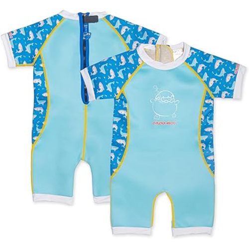 Warmiebabes Baby & Toddler Thermal Swimsuit 2mm Neoprene Wetsuit | UPF50+ Sun Protection, Snug Arm & Leg Bands | Keeps Infants & Kids Warm in Water (6 Months – 4 Years)