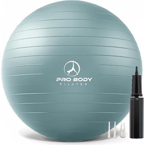 ProBody Pilates Yoga Ball - Exercise Balls, Various Sizes, for Stability, Pregnancy, Workout & Physical Therapy