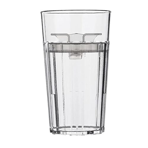 Reflo Smart Cup (Clear 1-Pack) Open Training Cup, Toddler Cup, No Suction 6oz, 360 Control-Flow, USA MADE Premium High-Impact Plastic - 1-Pack Clear